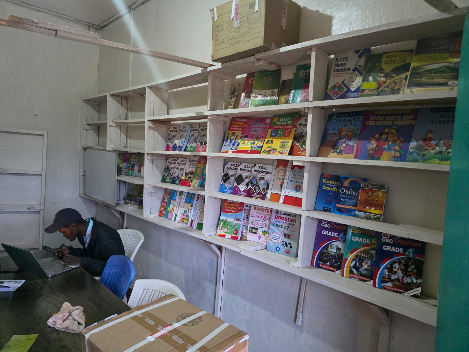 Code snippet on screen